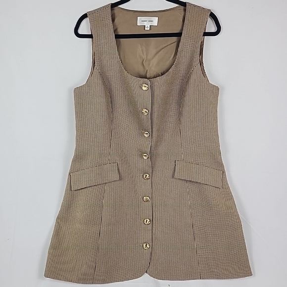 Ronny Kobo Women's Button Up Sleeveless Sheath Dress Beige Sz XL NWOT - Picture 1 of 8
